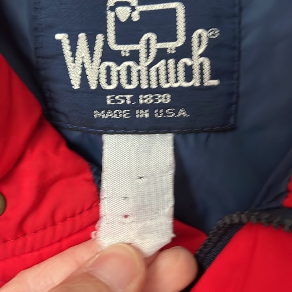 Woolrich Vintage Men's Large - Red Gore-Tex Waterproof Bomber Jacket Zip '65-'70 - Picture 4 of 7